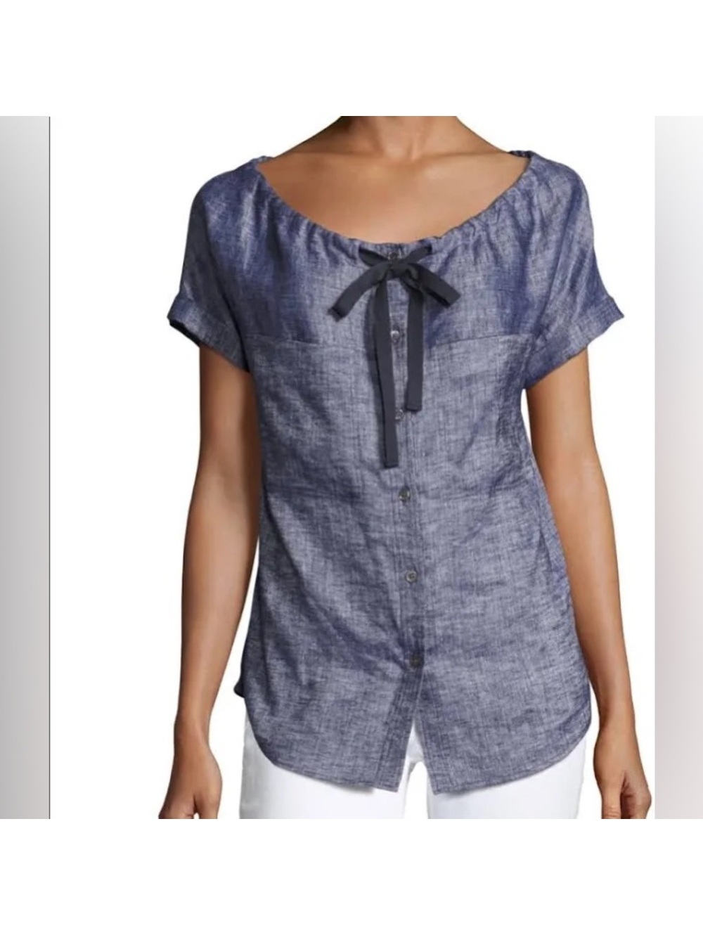 Theory Velvela Chambray Blouse